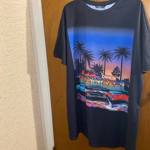 SHEIN black tee shirt dress